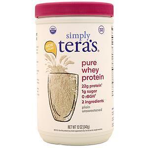 Tera’s Whey Simply Tera’s Pure Whey Protein Plain Unsweetened 12 oz