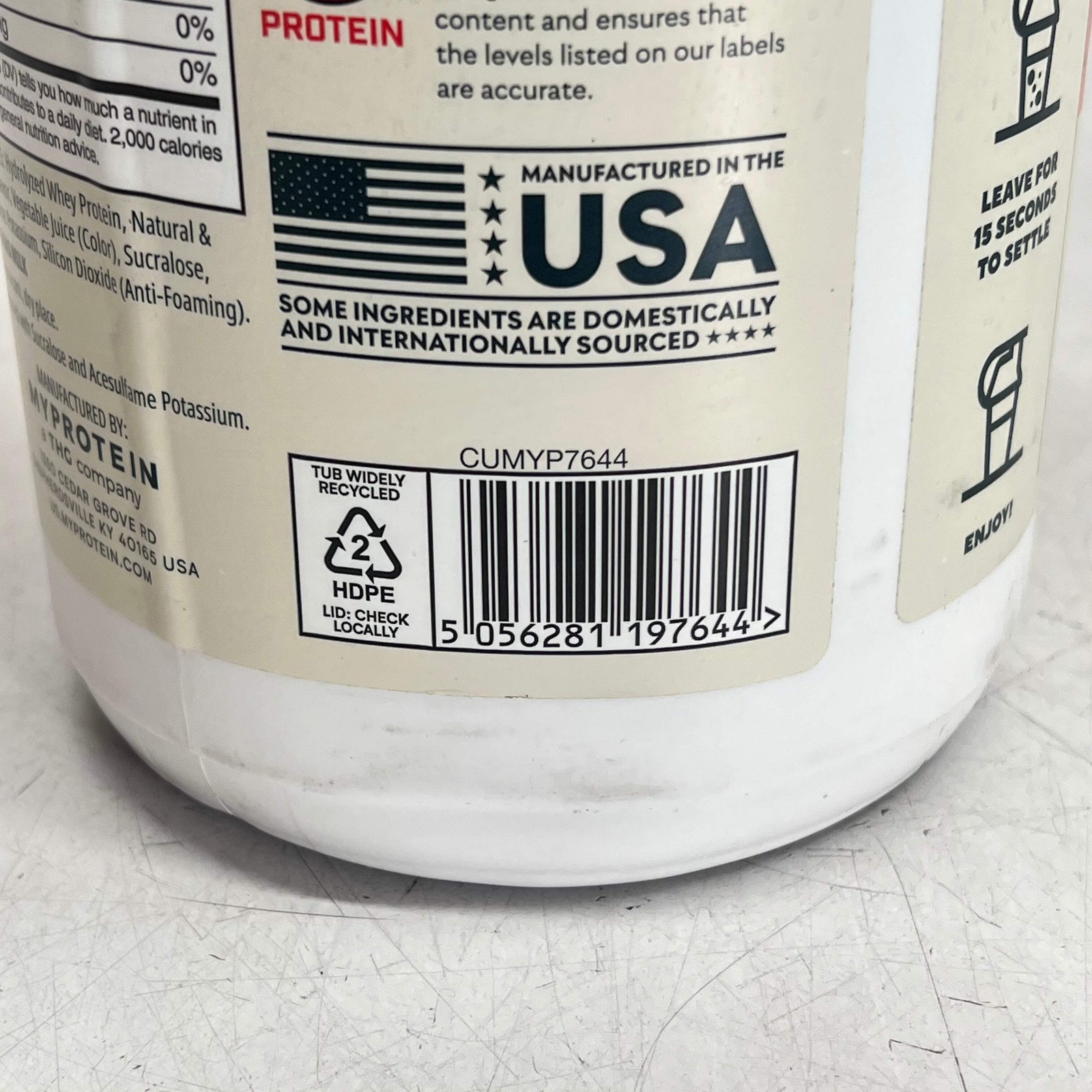 MY PROTEIN Clear Whey Isolate Strawberry Zero Sugar 20g Protein 1.1 Lb BB 02/27