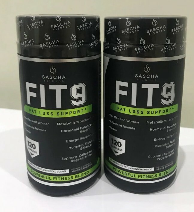 2 Bottle Fit 9 Fat Loss Support. Genuine by Sascha Fitness 100%!!!