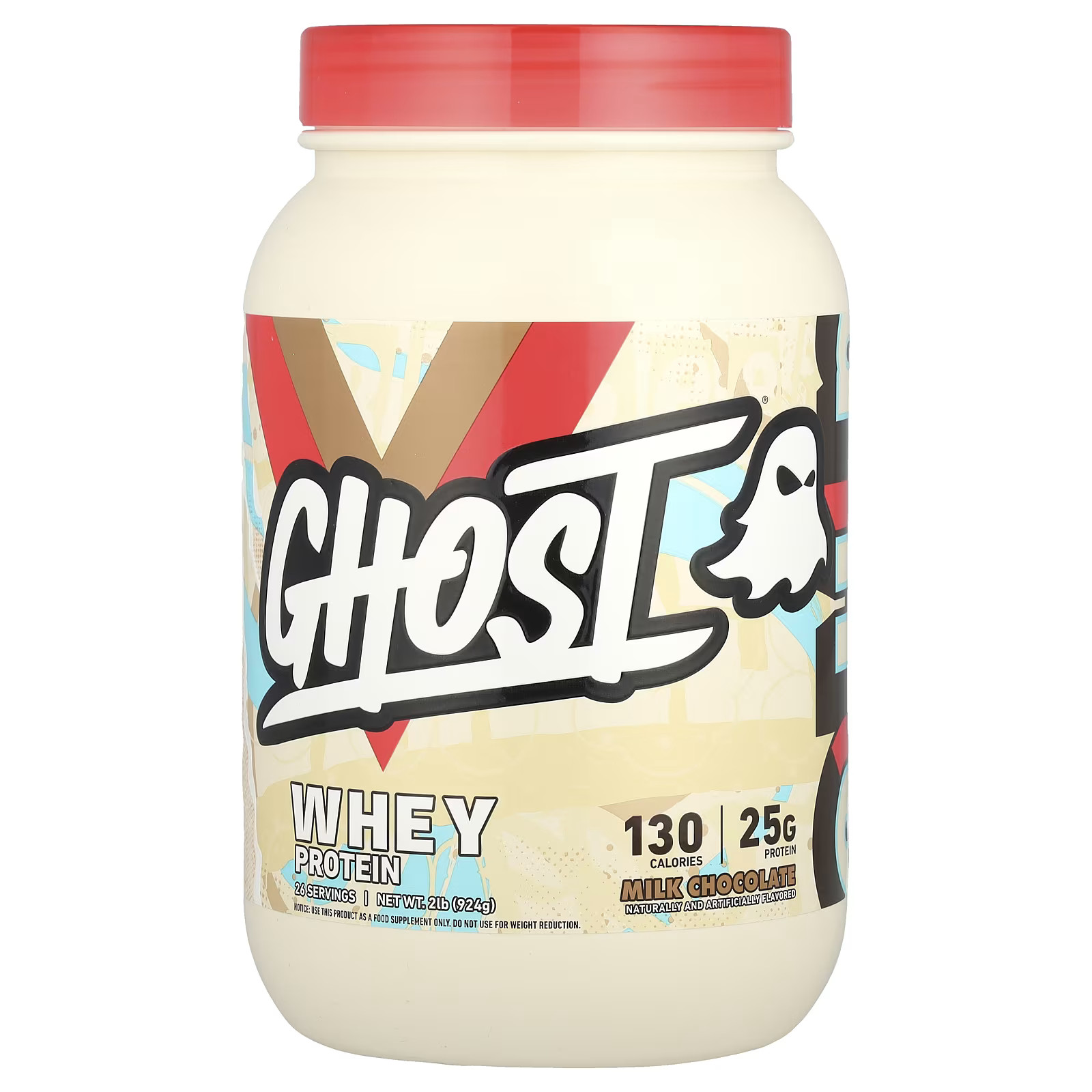 2 X Ghost, Whey Protein, Milk Chocolate, 2 lb (924 g)