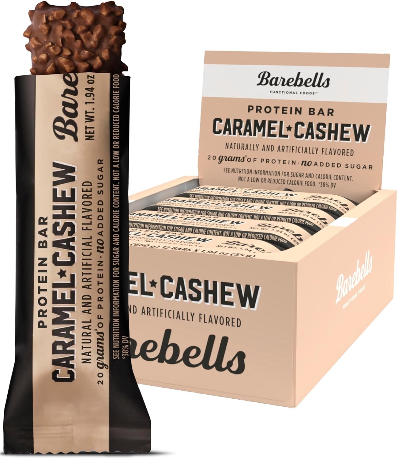 Barebells Protein Bar Caramel Cashew 12 Bars Barebell Bars