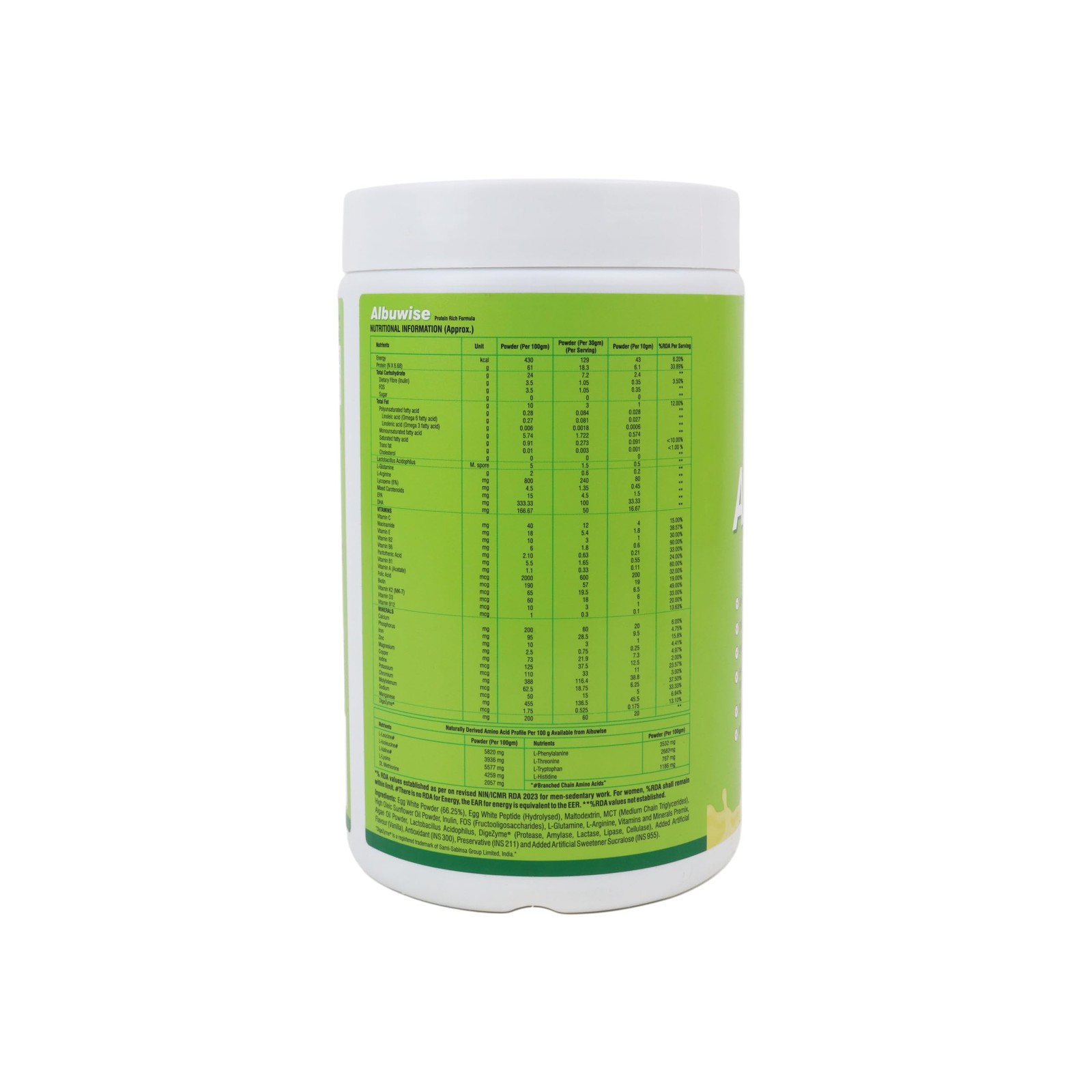 Nucgnex Albuwise Albumen Protein rich Formula powder 300g – Vanilla Flavor