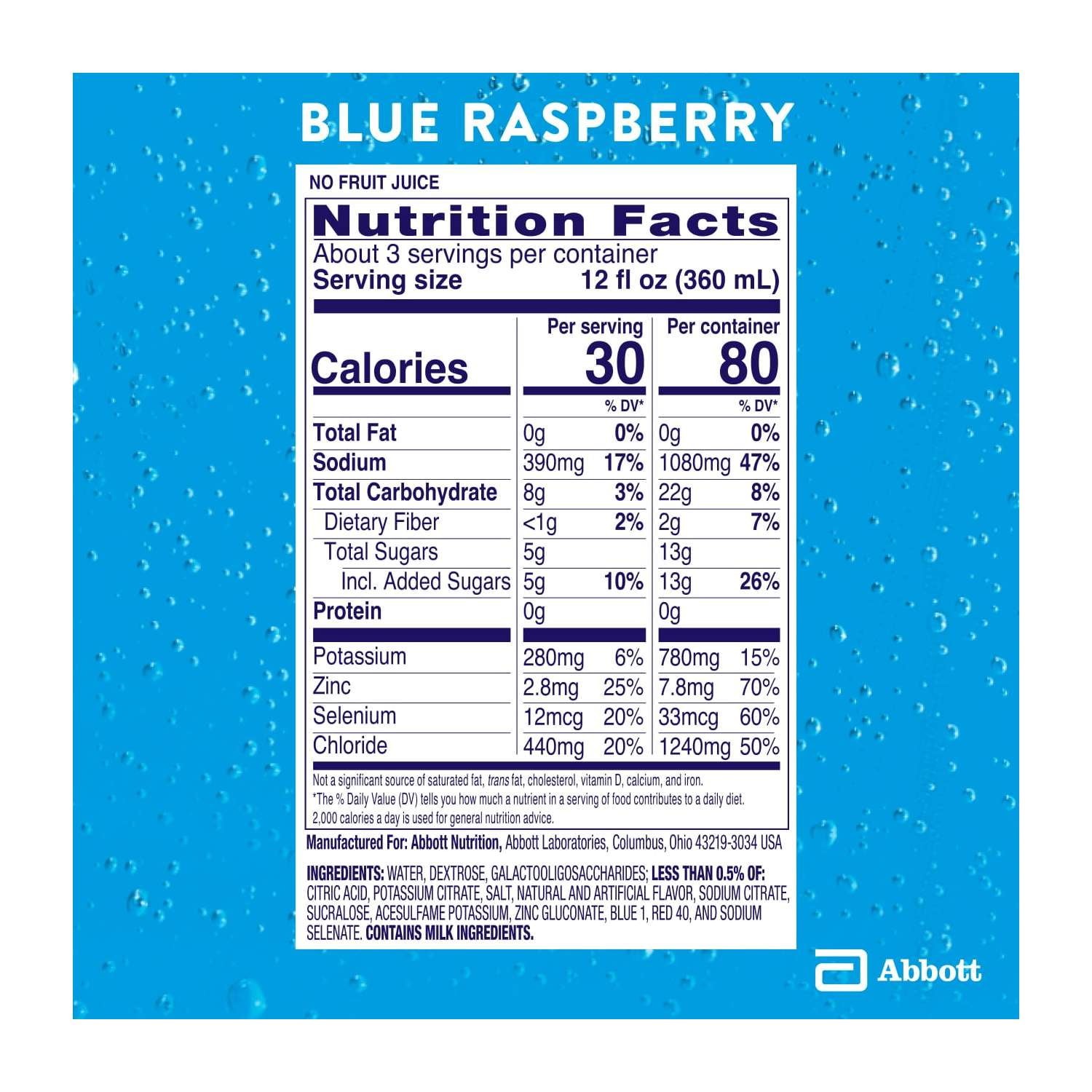 Pedialyte AdvancedCare Electrolyte Drink, Blue Raspberry, 1 Liter