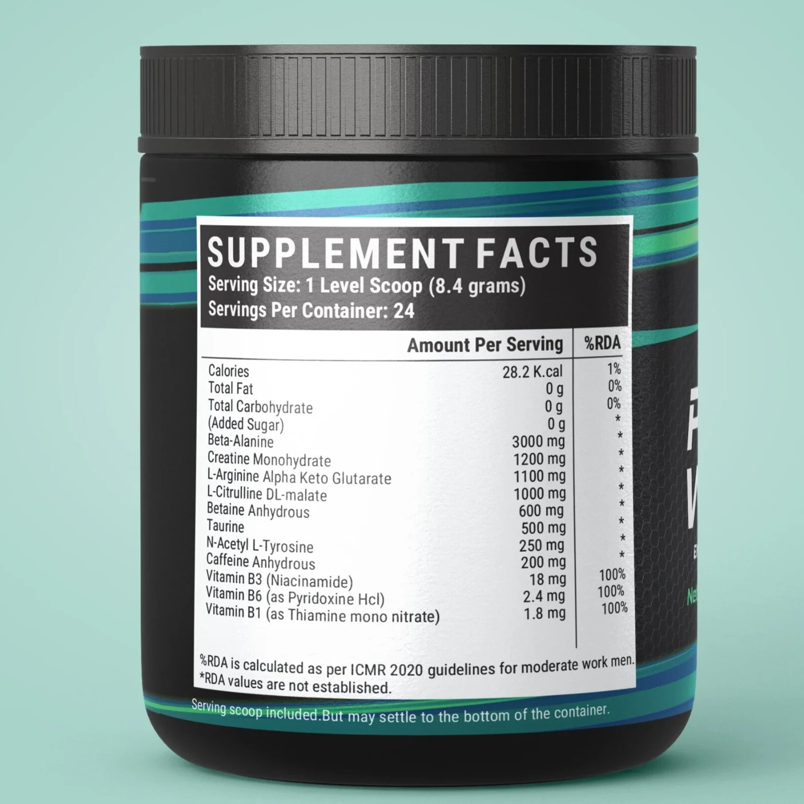 INLIFE PRE-WORKOUT – 200g – PINEAPPLE – NEW – FREE SHIPPING
