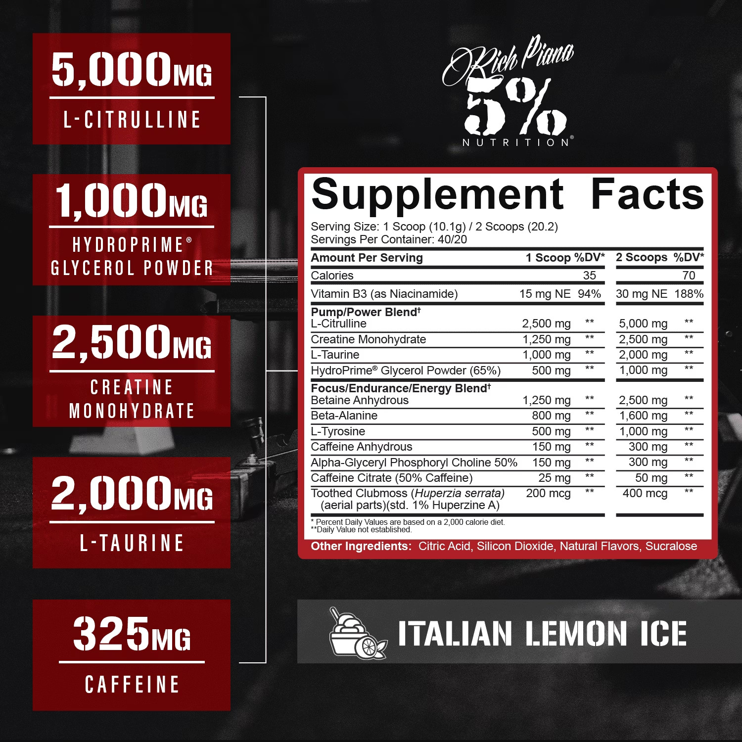 Rich Piana Kill It Pre-Workout Powder Supplement with Creatine & Caffeine for Pu