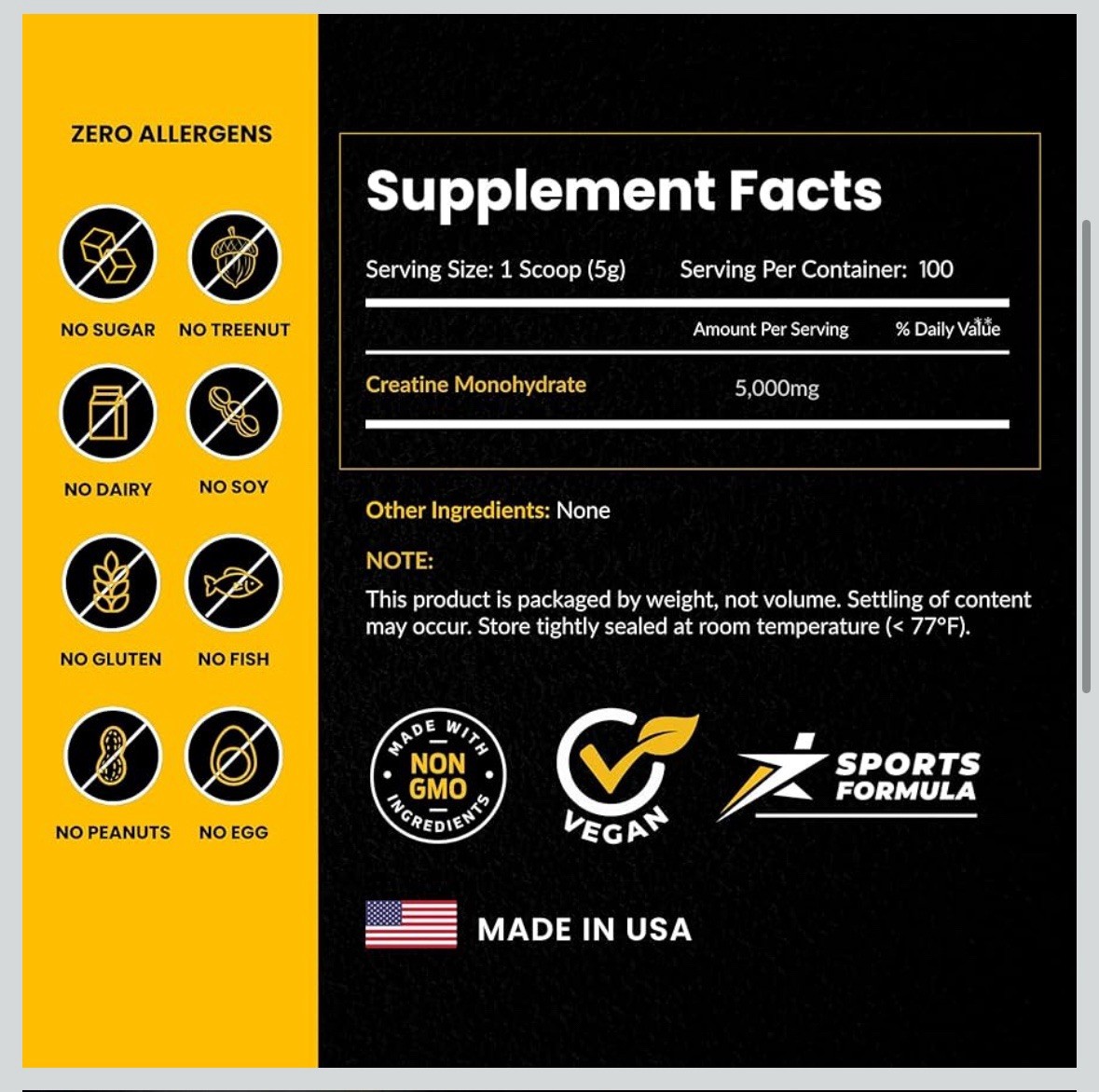Micronized Creatine Monohydrate Powder Max Muscle Growth & Strength 2-Pack