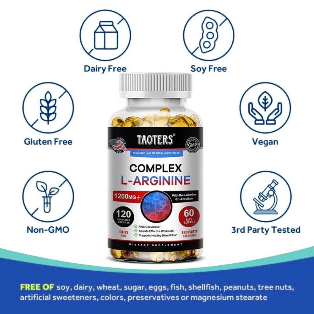 Nitric Oxide Complex – Amino Acids Support Heart, Circulatory and Immune Health