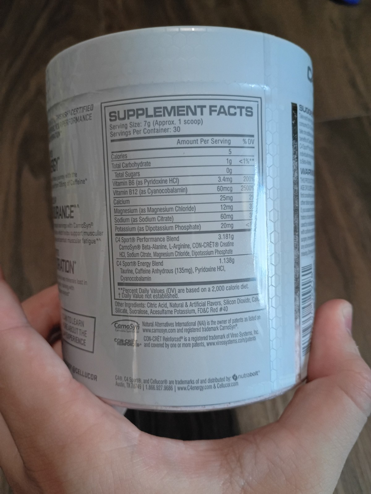 Cellucor C4 Sport Pre Workout Powder Fruit Punch 30 Servings BEST BY 4/2026