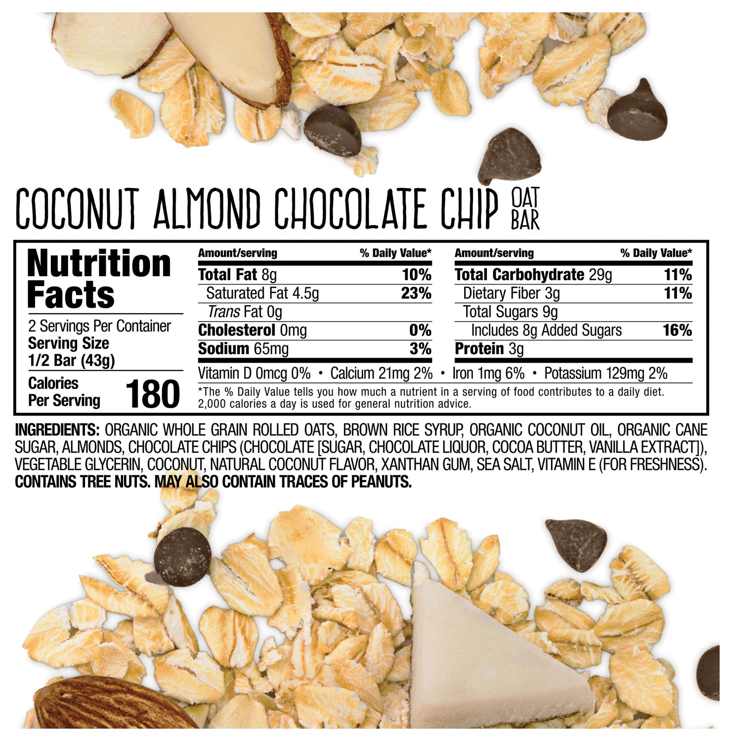 Bobo’s Oat Bar Coco Almond Energy Bars – Delicious and Nutritious Snack! Pack