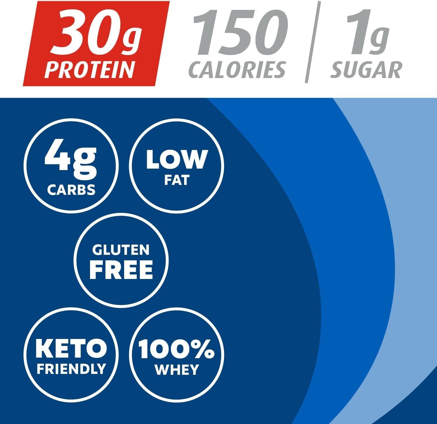 Powder, Vanilla Milkshake, 30g Protein, 1g Sugar, 100% Whey Prot