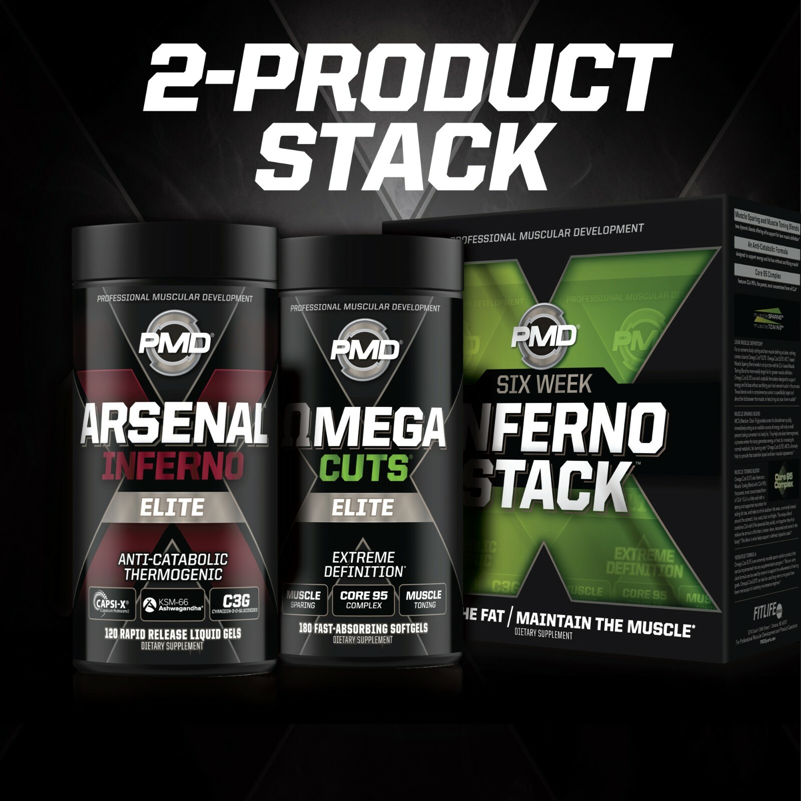 SIX WEEK INFERNO FAT BURNER STACK – ARSENAL X INFERNO & OMEGA CUTS ELITE