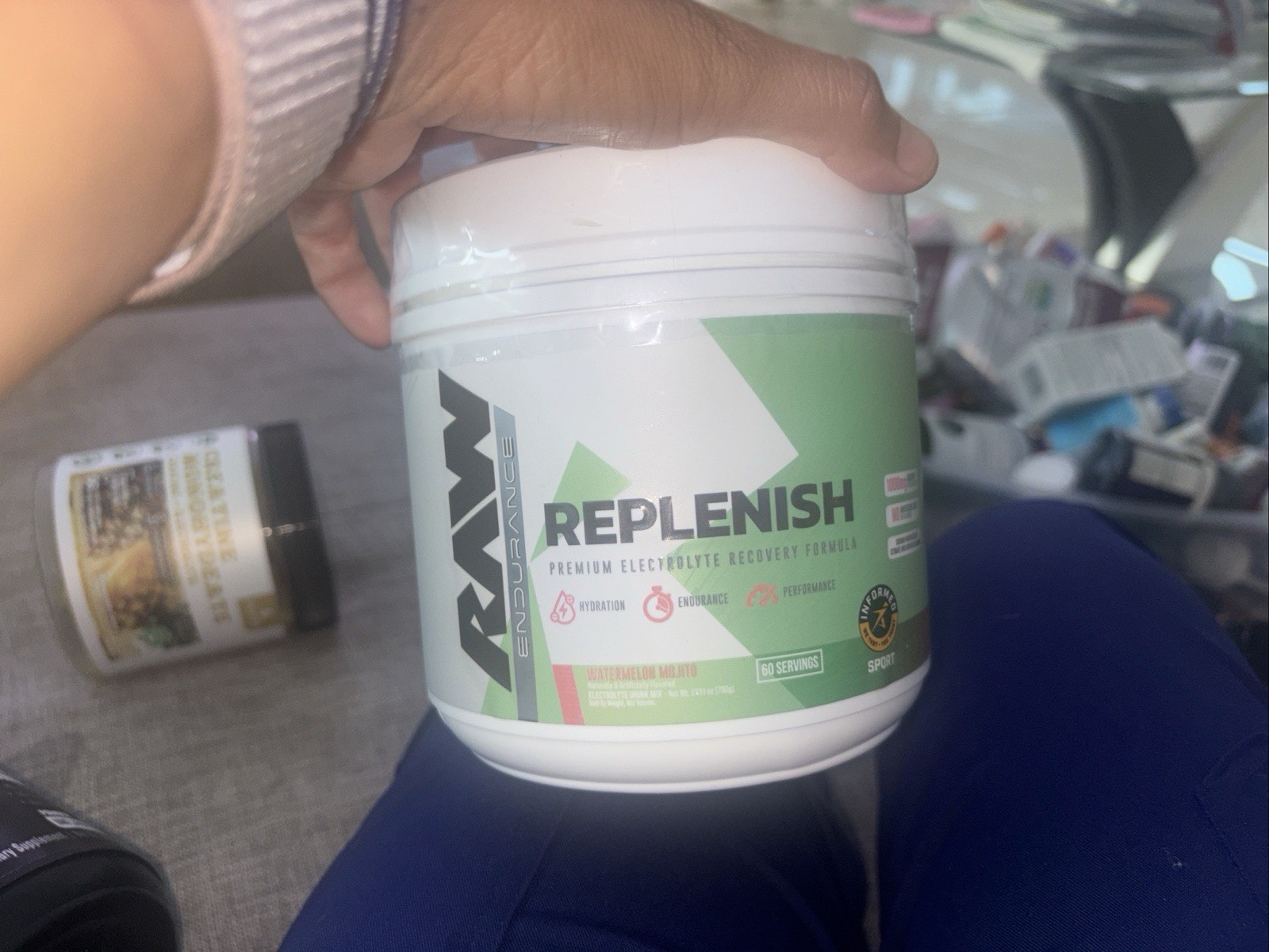 RAW Endurance Replenish Electrolyte Powder Watermelon Mojito 60 Servings