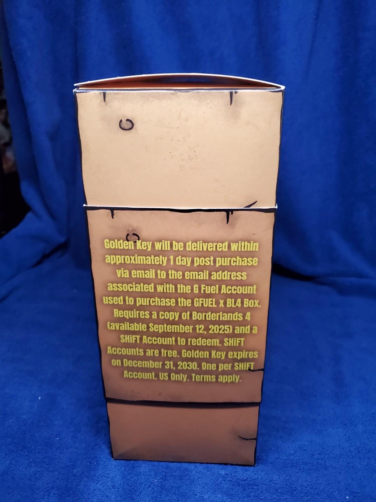 BorderLands 4 Gfuel Shaker, Tub, Sticker – NO GOLDEN KEY – New