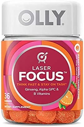 Olly Laser Focus Think & Stay On Task – Berry Tangy Tangerine – 36 Count