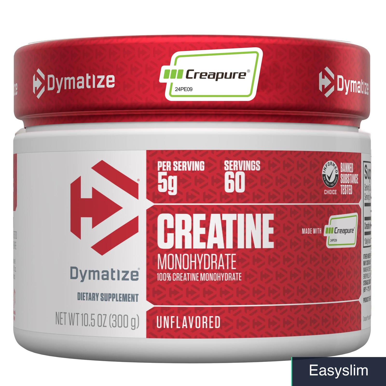 Creatine Monohydrate Powder with Creapure 5g Serving 60 Servings