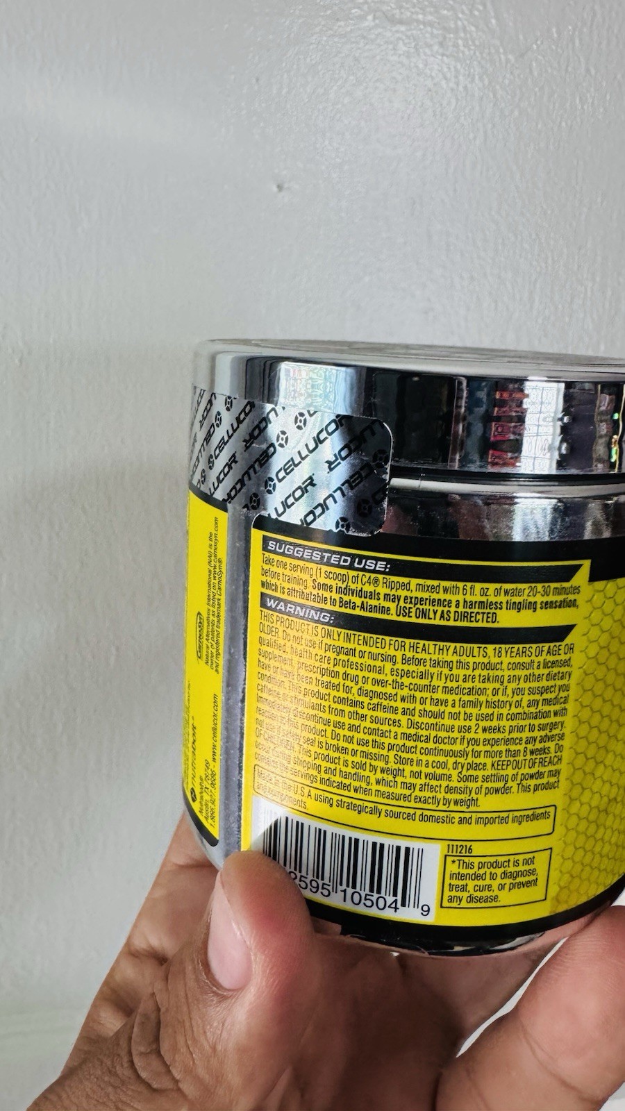 2 Cellucor C4 Ripped Pre-Workout – ID Series Tropical Punch 30 Serving