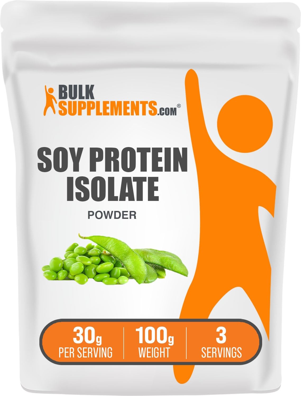 Soy Protein Isolate Powder 30G Non Gmo Vegan Protein Supplement 3.5 Ounce