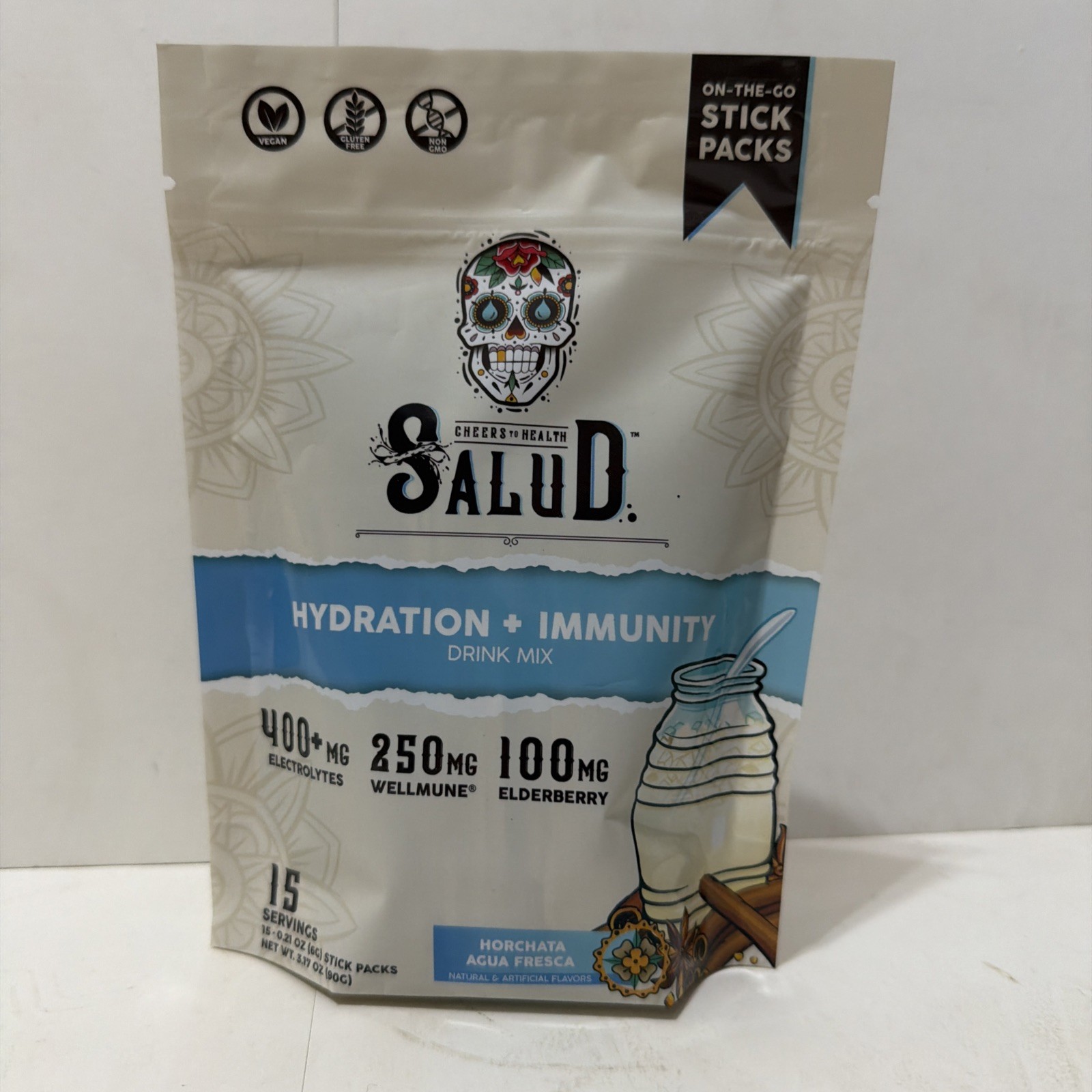 Salud Hydration & Immunity Drink Mix Comes With 15 Servings Flavor Horchata
