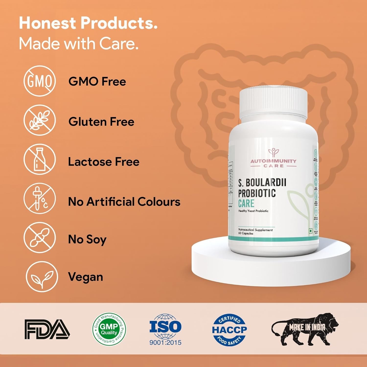 Autoimmunity Care: S. boulardii Probiotic Care | SACCHAROMYCES BOULARDII 60 Cap