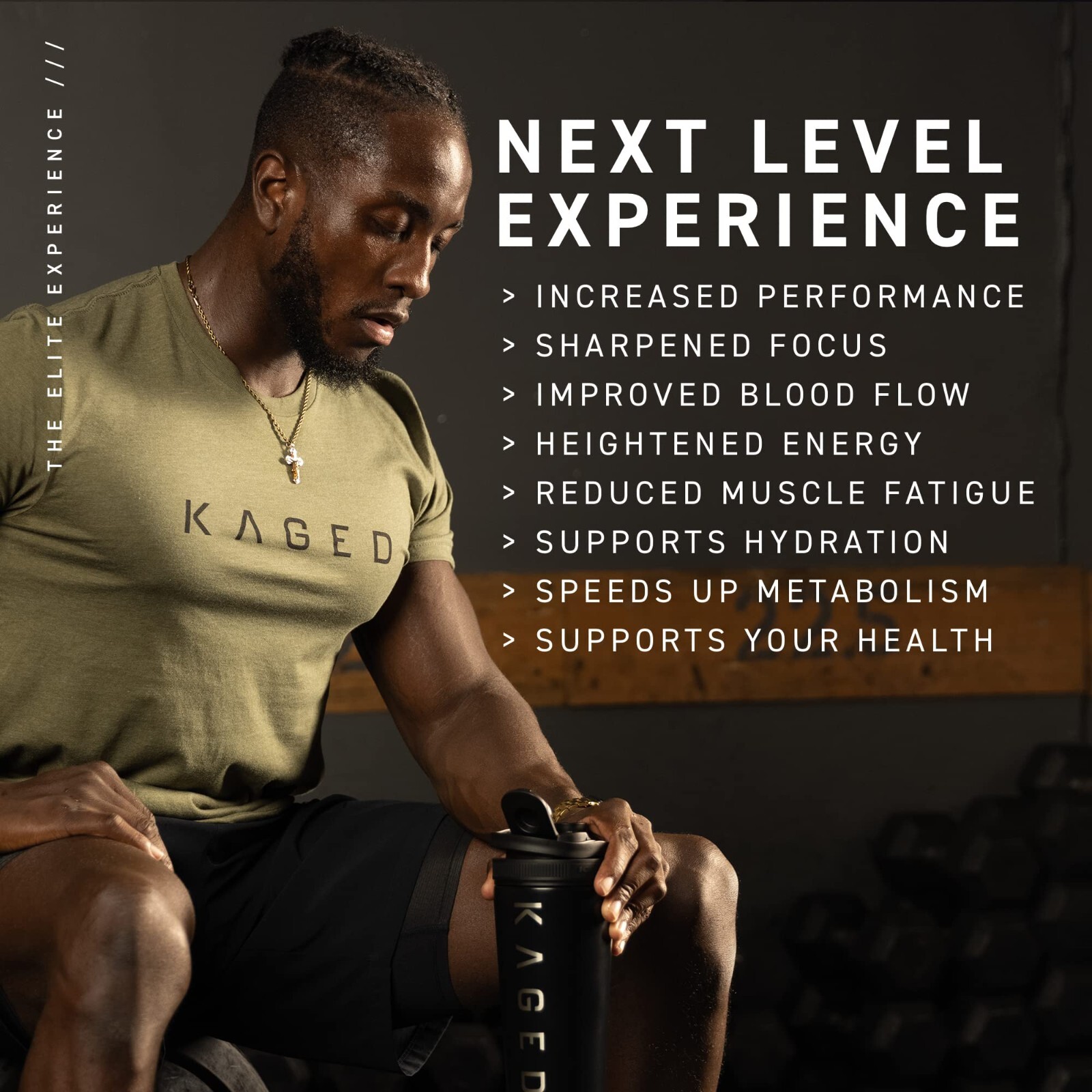 Kaged High Stimulant Pre Workout Powder Strawberry Lemonade Pre-Kaged Elite