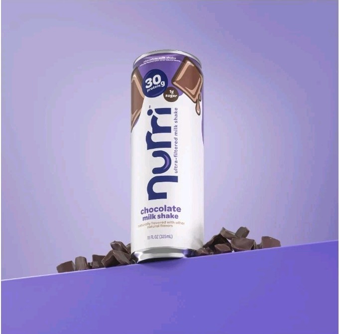 Nurri 30g Protein Shake Chocolate Ultra Filtered Milk 12 Pack 11 fl oz Cans