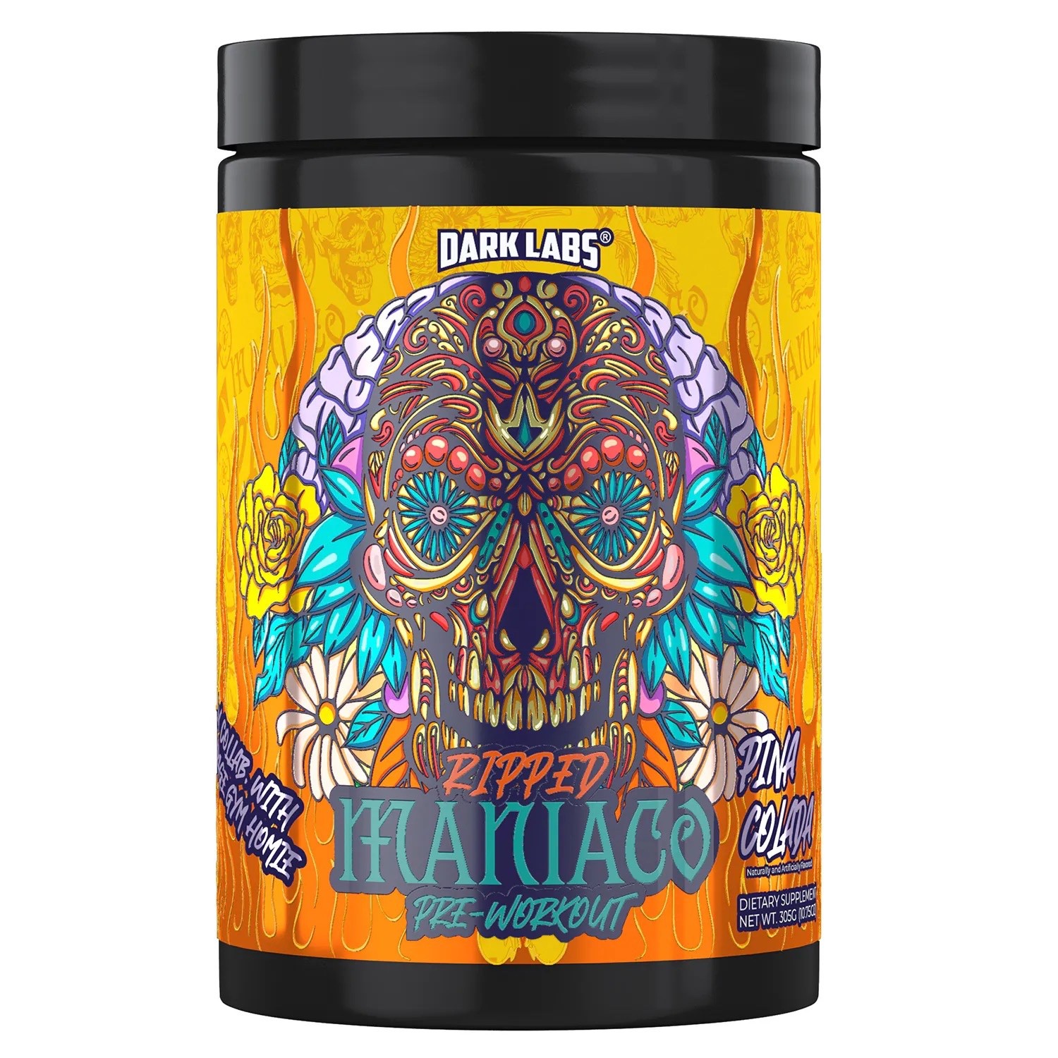 DARK LABS MANIACO RIPPED New 2026 Version High Stim Pre Workout.
