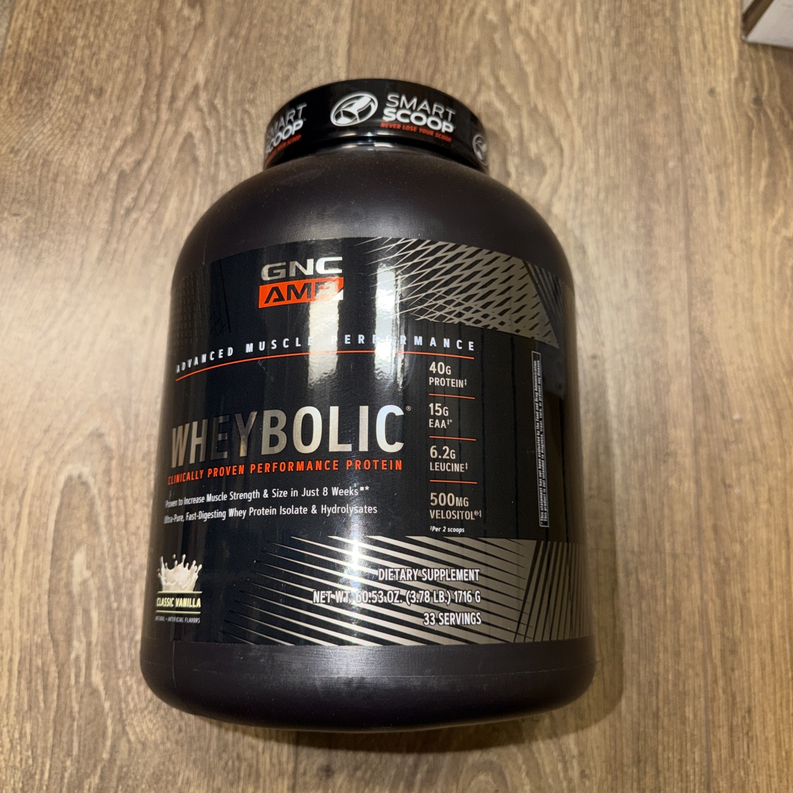 GNC AMP Wheybolic Protein Powder, Classic Vanilla , 3.78Lb Exp 01/2027