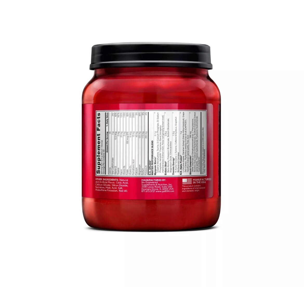 BSN N.O.-XPLODE Pre Workout Supplement with Creatine, Beta-Alanine, and Energ…