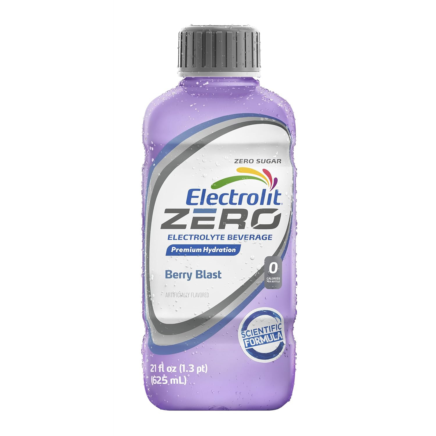 Zero, Electrolyte Beverage, Berry Blast, 21 Fl Oz Bottle (Pack of 12)