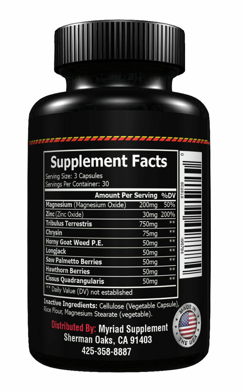 ~Ultra Testosterone Booster 90 Caplets = WEIGHT LOSS + ENERGY + ENHANCED FOCUS~