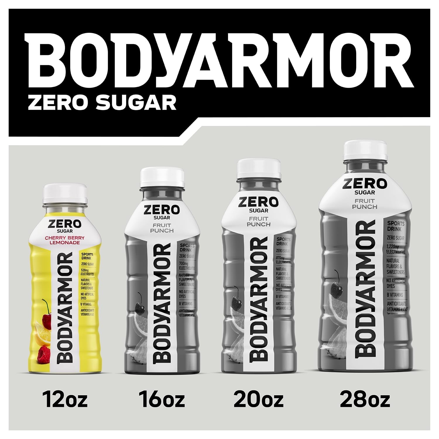 Hydrate with ZERO Sugar Watermelon Strawberry Drink – 8 Pack of 12 Fl Oz Bottles