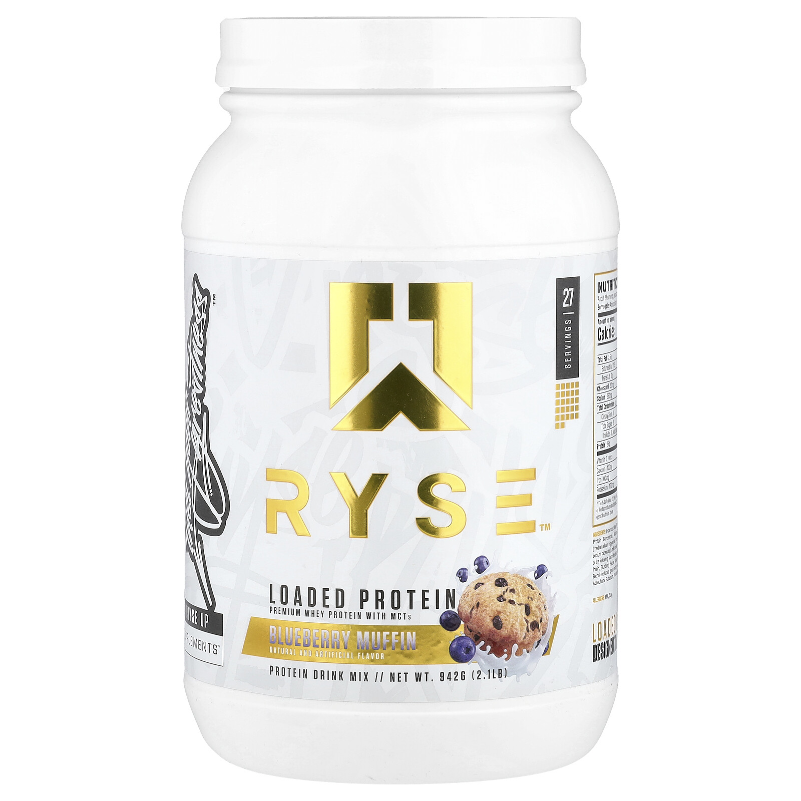 Loaded Protein, Premium Whey Protein with MCTs, Blueberry Muffin , 2.1 lb (942