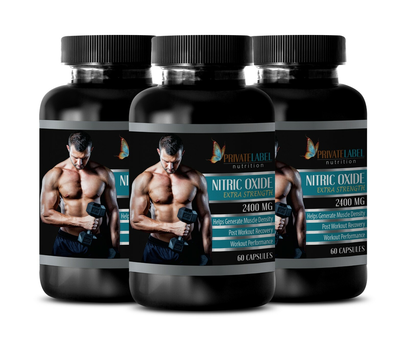 Nitric Oxide Gas – NITRIC OXIDE 2400mg – Improves Brain Functioning – 3 Bottles
