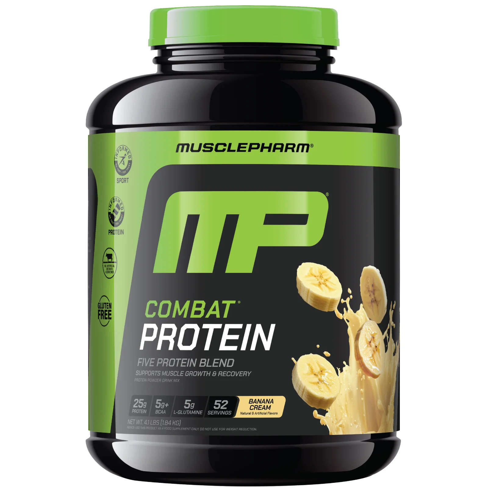 Combat® Protein, Banana Cream, 4.1 lbs (1.84 kg)
