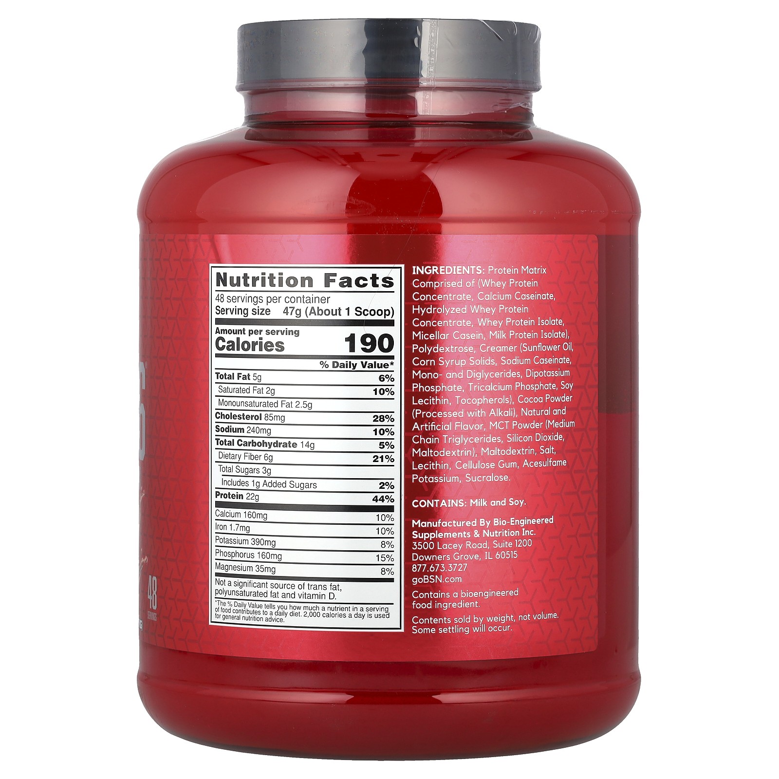 BSN, Syntha-6, Protein Powder Drink Mix, Chocolate Milkshake, 5 lbs (2.27 kg)
