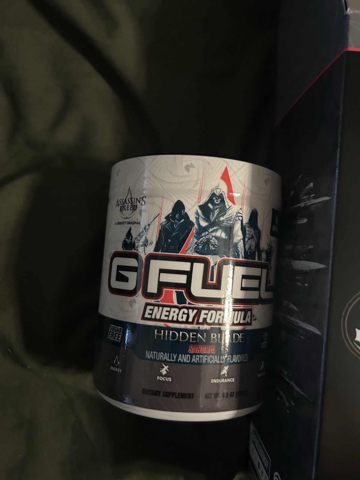 Gfuel Assassins Creed Collector’s Box Shaker + Tub G FUEL
