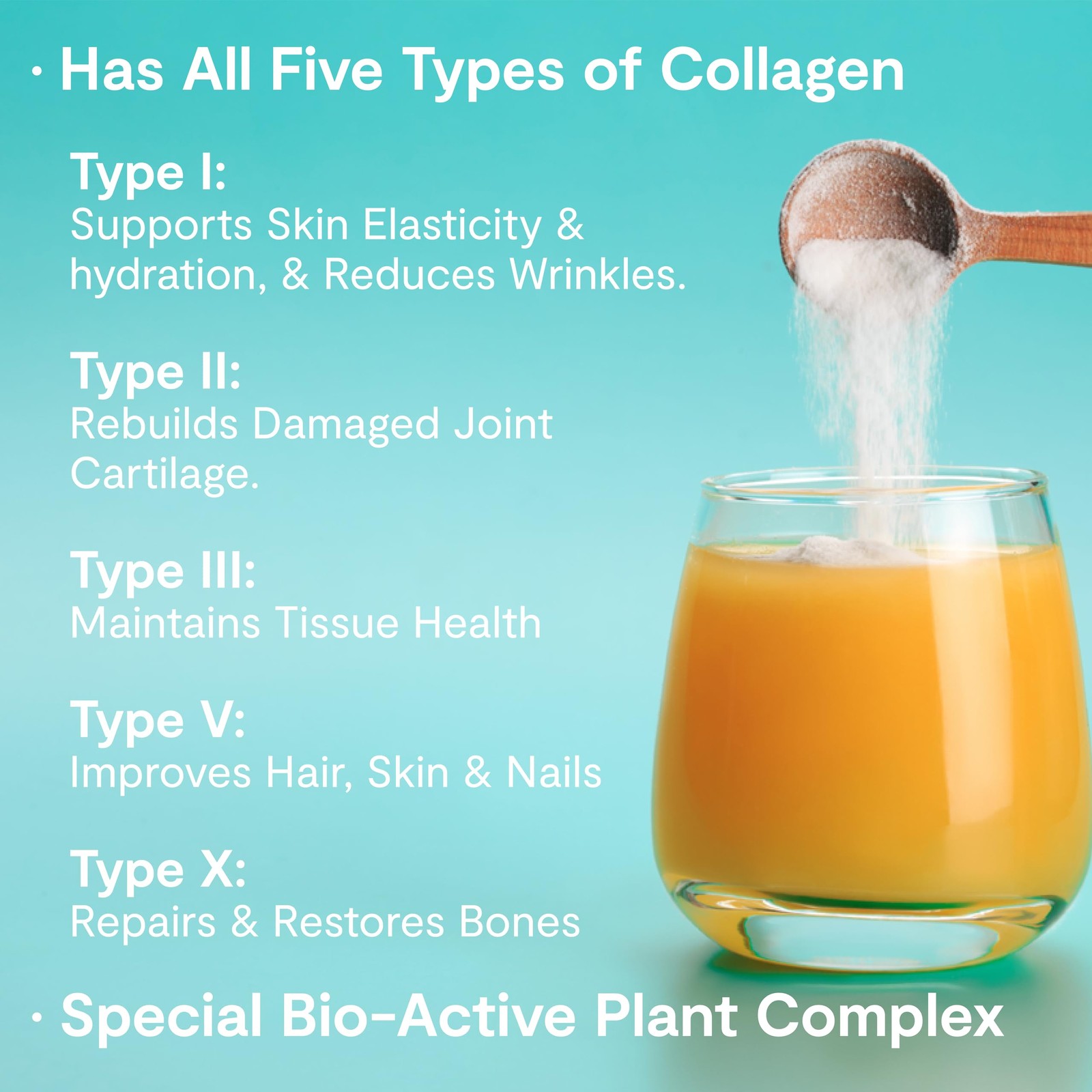 AMAXI Kathy Ireland Multi Collagen Protein Powder Peptides, Types I, 16 Ounce