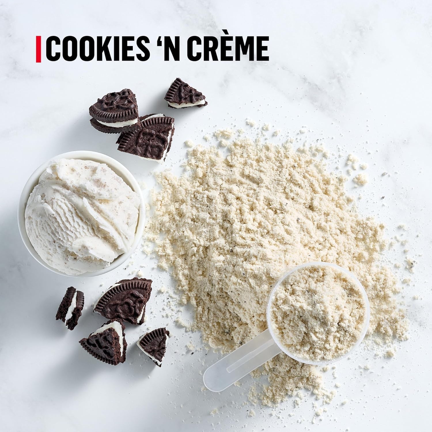 Muscle Milk Genuine Protein Powder Cookies N Creme 1.93 lbs 13 Servings 32g