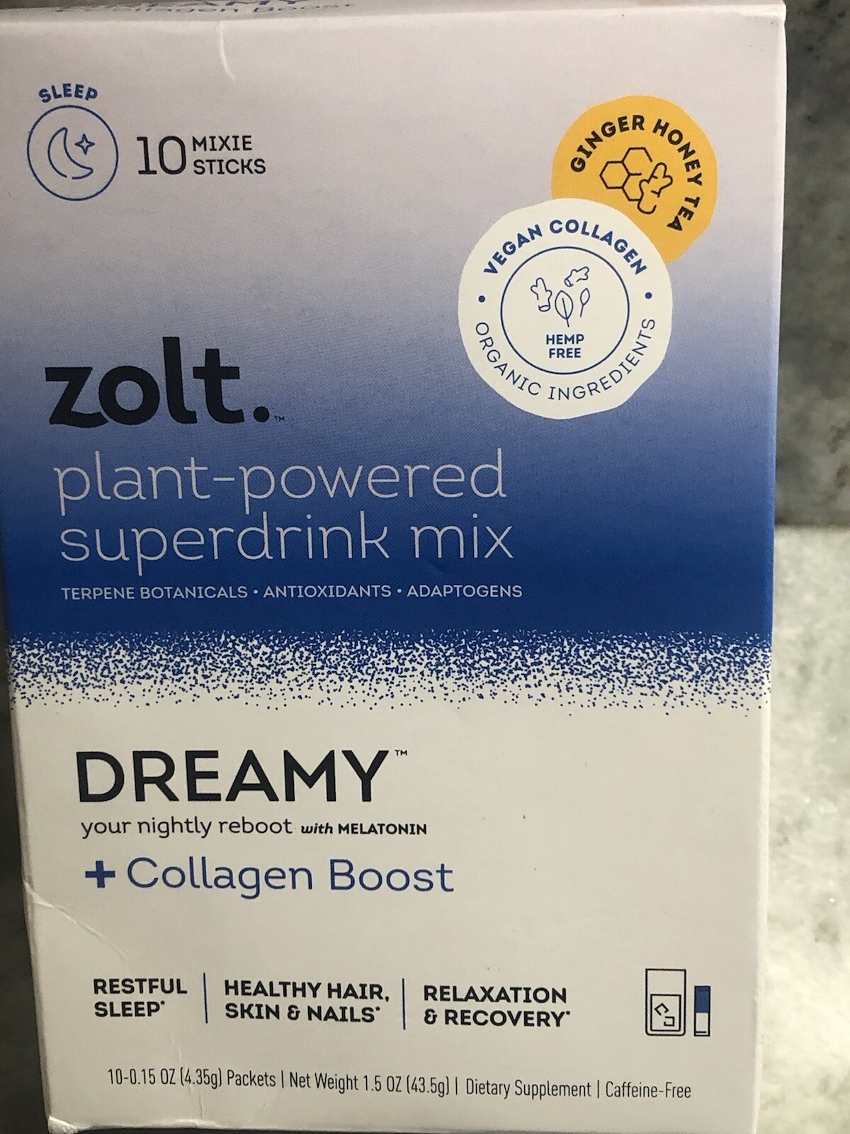 ShipN24Hours. New-Zolt Plant Powerred Superdrink Mix: + Collagen Boost.