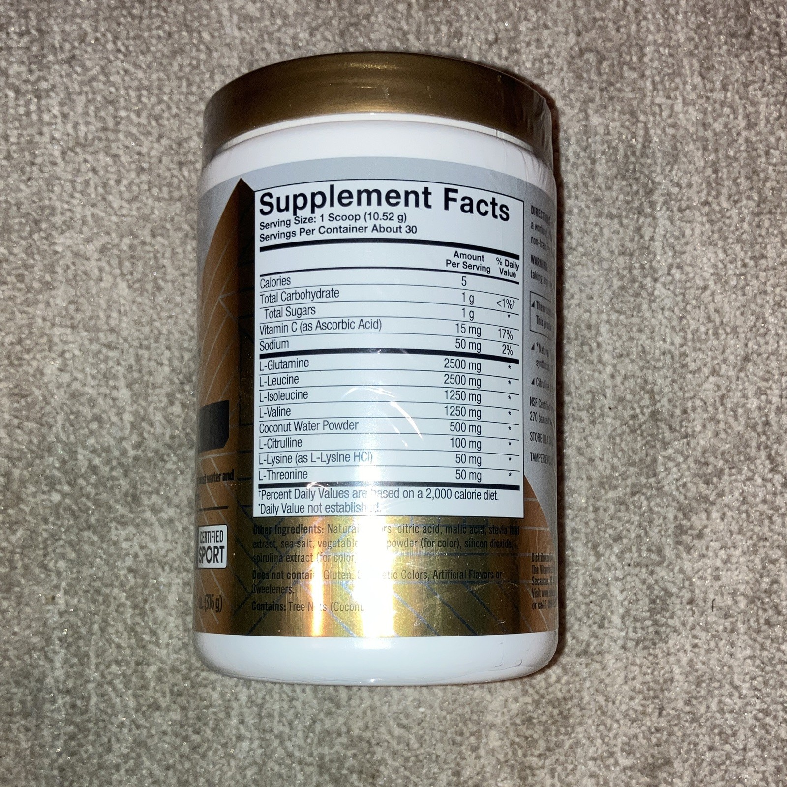 True Athlete Recovery Supplement Powder Mixed Berry 11.02 oz NSF Sport Exp 09/27
