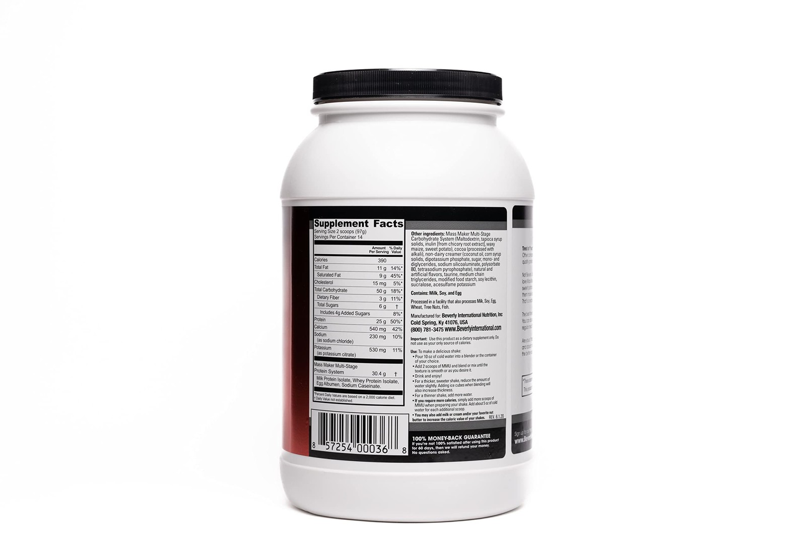 Mass Maker Ultra Lean Weight Gainer Protein Supplement 14 Servings 390 Calories
