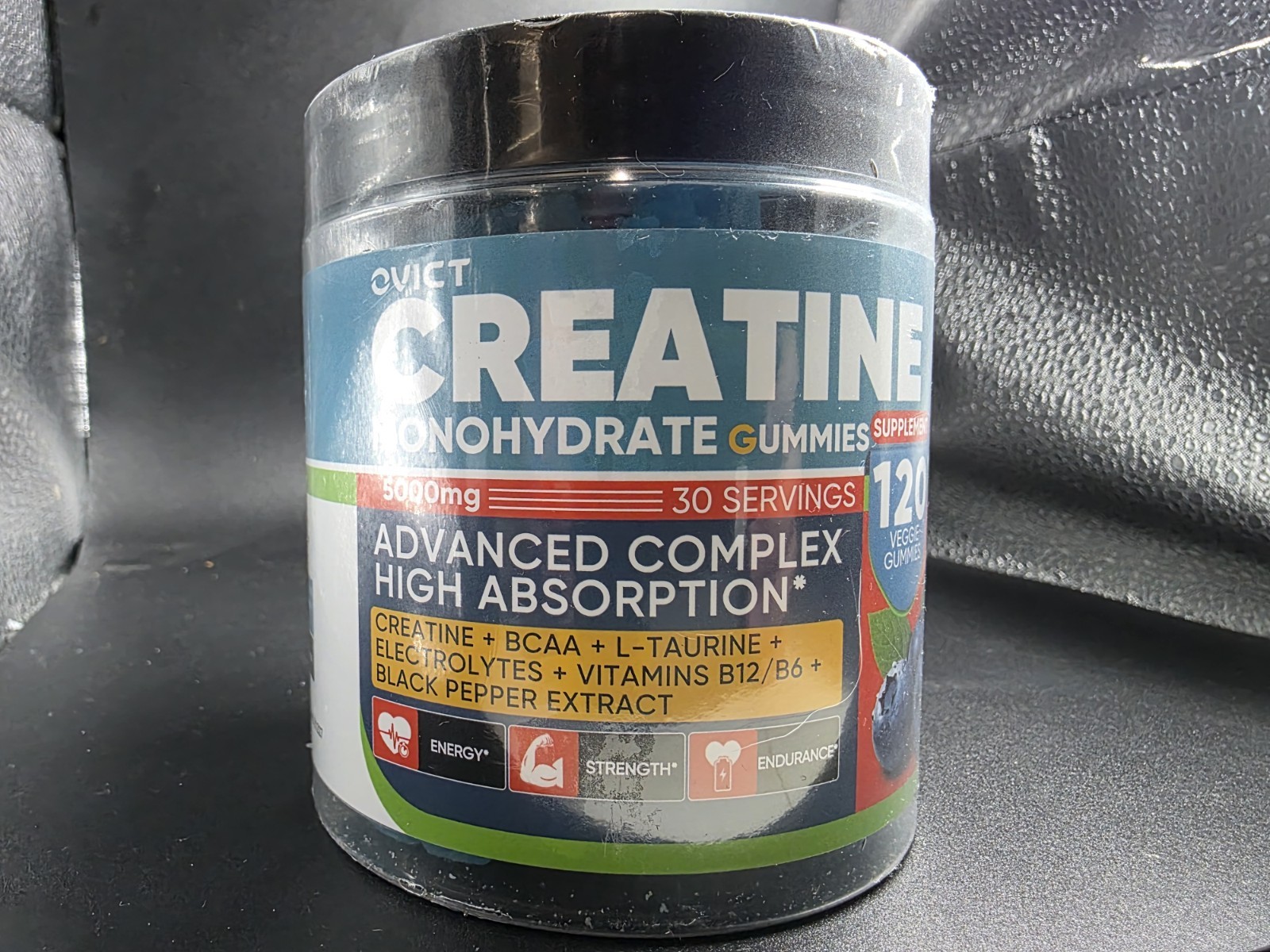 5000mg Creatine Monohydrate Gummies Men Women, 7-in-1 Pre-Workout Complex 01/28