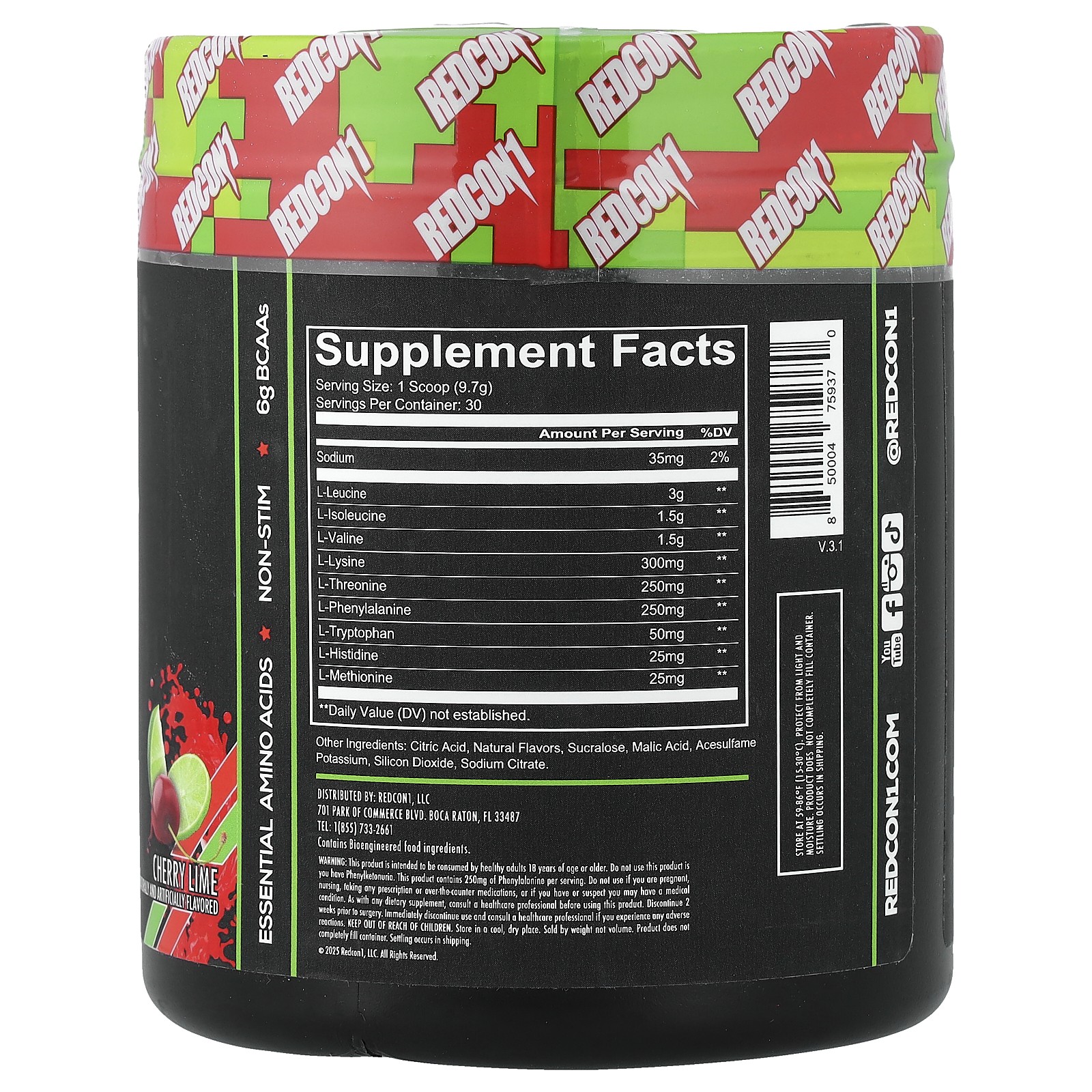 Grunt®, EAAs, Cherry Lime, 10.26 oz (291 g)