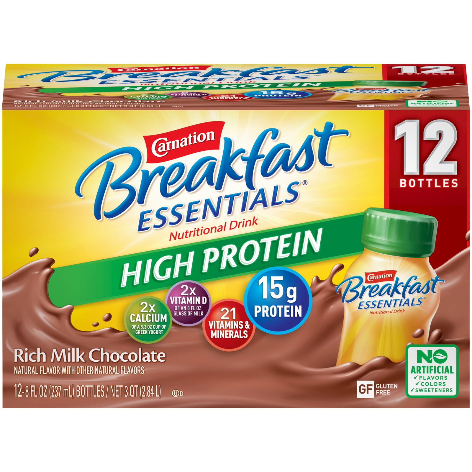 Carnation Breakfast Essentials High Protein Nutritional DrinkRich Milk Chocolate