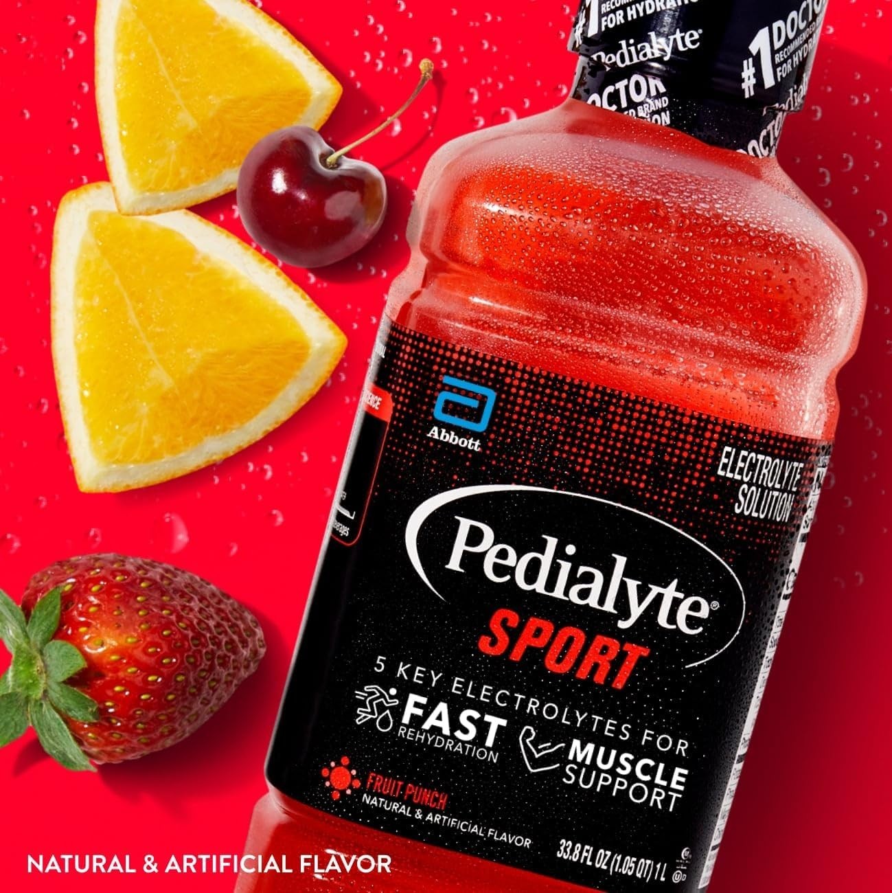 Pedialyte Sport Electrolyte Drink 33.8 Fl Oz Pack Of 4 For Fast Hydration