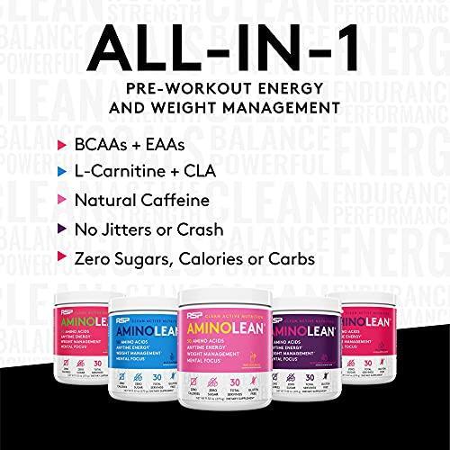 RSP AminoLean – All-in-One Pre Workout, Amino Energy, Weight Management