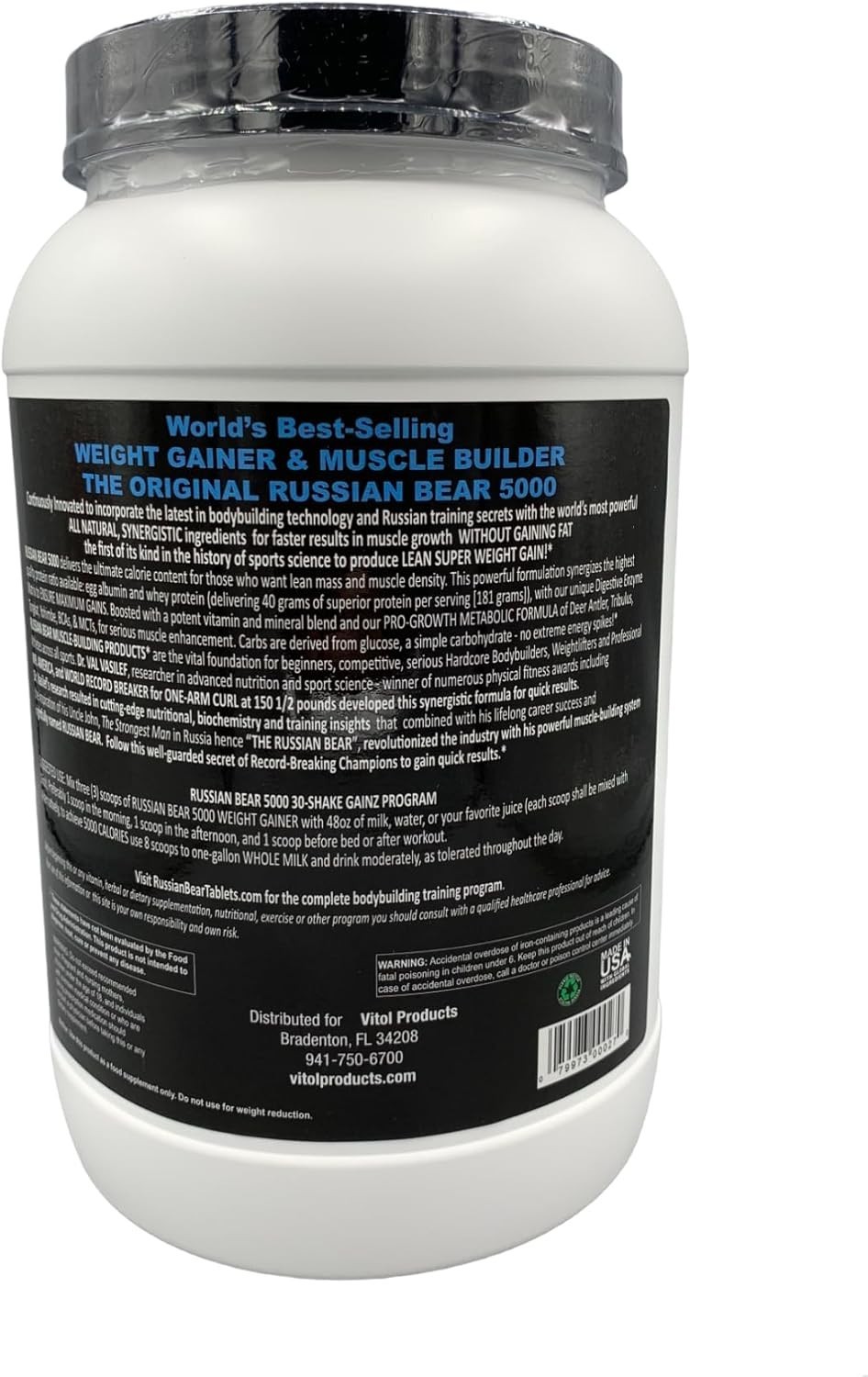 Russian Bear 5000 Mass Gainer – Vanilla 4 lbs