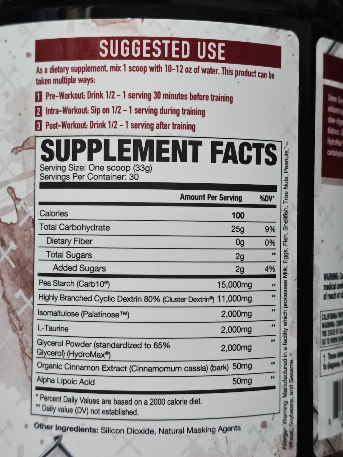 Axe & Sledge Demo Day v2 Carb Intra-Workout Pumps Carb10 30 Servings PICK FLAVOR