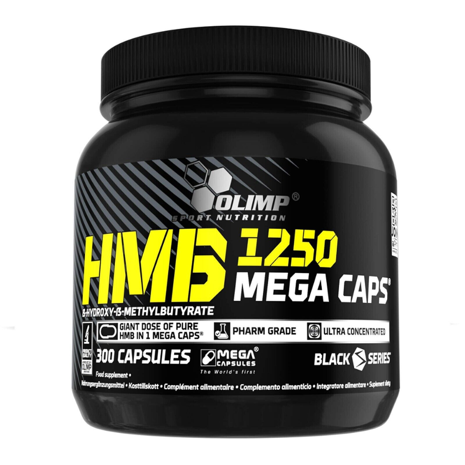 HMB 1250 GIANT DOSE 300 CAPS – Build muscle mass, lose fat the best quality