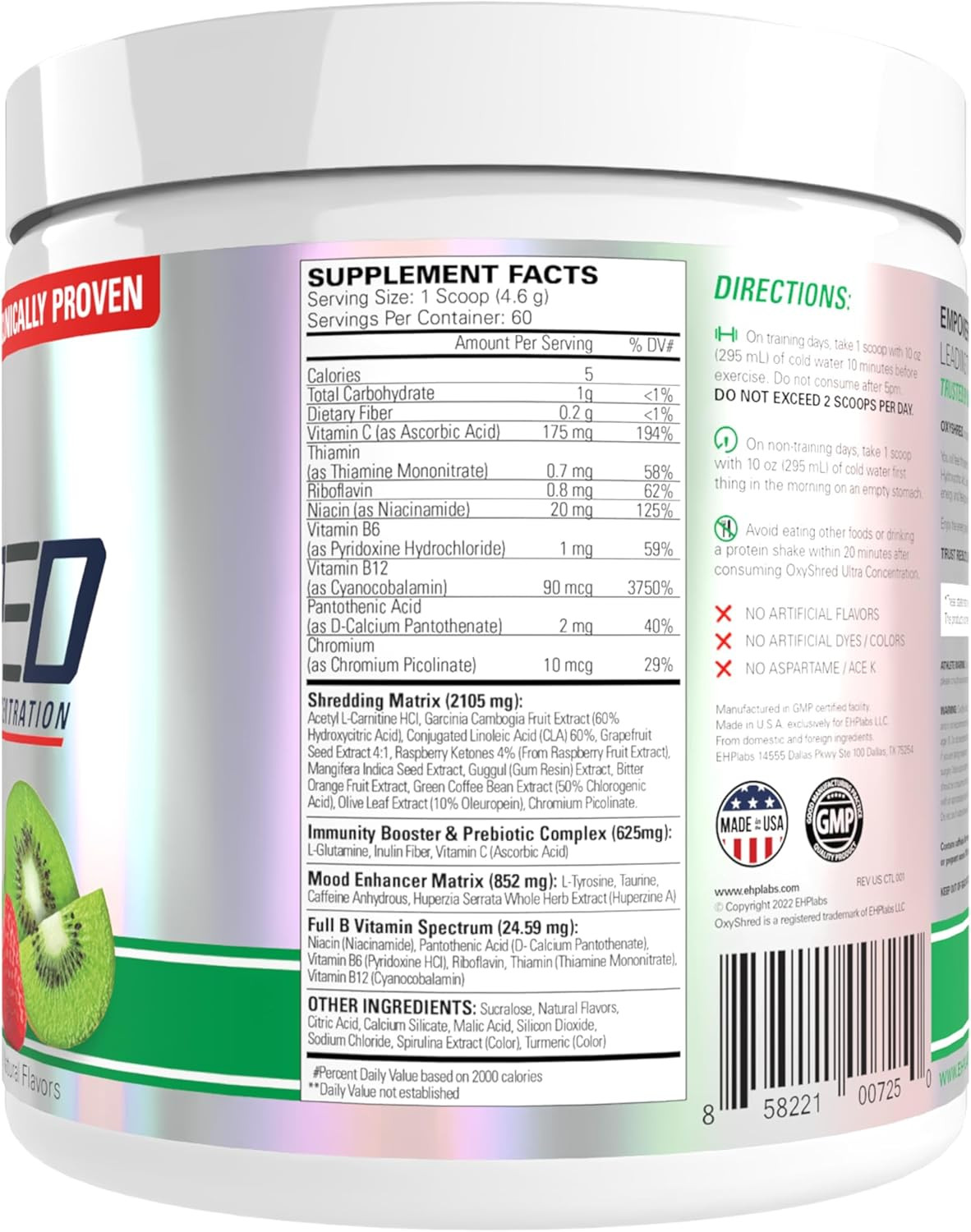 Oxyshred Pre Workout Powder – Preworkout Powder with L Glutamine & Acetyl L Carn